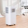 Daewoo 900 BTU Portable Air Conditioner lifestyle image of the air conditioner