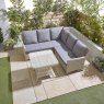 Norfolk & Co Garden Portland Corner Sofa with Table