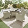 Portland 4 Seater Round Set lifestyle image of the set