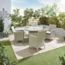 Portland 4 Seater Round Set lifestyle image of the dining set