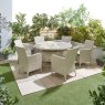 Norfolk & Co Garden Portland 6 Seater Round Set