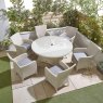 Norfolk & Co Garden Portland 6 Seater Round Set