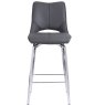 Dark Grey Bar Stool front on image of the stool on a white background