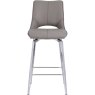 Taupe Bar Stool front on image of the stool on a white background