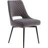 Swivel Graphite Velvet Dining Chair angled image of the chair on a white background