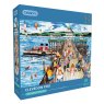 Gibsons Clevedon Pier 1000 Piece Puzzle image of the puzzle box on a white background