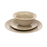 Artisan Street 12pc Leaf Dinner Set Stone