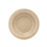 Artisan Street Leaf Pasta Bowl Stone Top down view