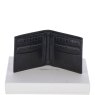 Fonz Leather Mens Classic 8 Card Billfold Wallet Black Front