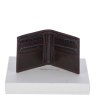 Fonz Leather Mens Classic 8 Card Billfold Wallet Brown Front