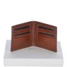 Fonz Leather Mens Classic 8 Card Billfold Wallet Tan Front