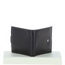Fonz Leather Mens Classic 3 Card And ID Billfold Wallet Black Reverse