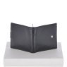 Fonz Leather Mens 8 Card ID Coins And Zip Billfold Tab Wallet Black Reverse