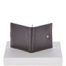 Fonz Leather Mens 8 Card ID Coins And Zip Billfold Tab Wallet Brown Reverse