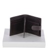 Fonz Leather Mens 8 Card ID Coins And Zip Billfold Tab Wallet Brown