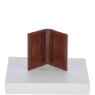 Fonz Leather Mens Tanned 8 Card Holder Wallet Tan Front