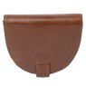 Fonz Leather Mens Coinpurse Wallet Tan Closed