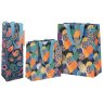 Glick Paisley Blue Balloons Gift Bags Group Shot