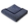 Biederlack Throw Threads Blue folded