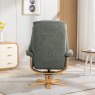 Sardinia Fern Fabric Chair And Stool Set lifestyle image of the back of the chair