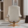 Sardinia Hessian Fabric Chair And Stool Set lifestyle image of the back of the chair