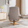 Sardinia Oat Fabric Chair And Stool Set lifestyle image of the back of the chair