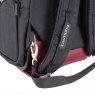 Highbury Kensington Black Wheeled Backpack close up image of the bag on a white background