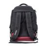 Highbury Kensington Black Wheeled Backpack image of the back of the bag on a white background