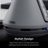 Tower Sera 1.7L 3kw Kettle Smoked Grey Design