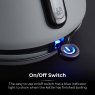Tower Sera 1.7L 3kw Kettle Smoked Grey Illuminated on/off switch