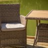Bermuda Bistro Set close up lifestyle image of the bistro set
