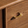 G Plan Marlow Walnut Display Cabinet close up lifestyle image of the cabinet