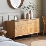 Herringbone 6 Drawer Sideboard lifestyle image of the sideboard