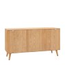 Herringbone 6 Drawer Sideboard image of the back of the sideboard on a white background