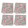 Cath Kidston Friendship Gardens 4 Pack Of Napkins
