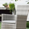 Aruba Stacking Chair close up lifestyle image of the chair