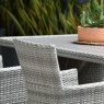 Aruba Stacking Chair close up lifestyle image of the chair