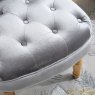 Monty Silver Accent Chair close up lifestyle image of the chair