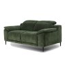 Marco 2 Seater Recliner Sofa With Headrest angled image of the sofa on a white background