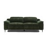 Marco 3 Seater Recliner Sofa With Headrest front on image of the sofa on a white background