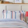Joules Golden Hour Stripe Duvet Set pillowcase close up