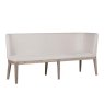 Falun Natural Long Corner Bench angled image of the bench on a white background