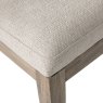 Falun Natural Long Corner Bench close up image of the bench on a white background