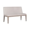 Falun Natural Short Bench angled image of the bench on a white background