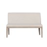 Falun Natural Short Bench front on image of the bench on a white background