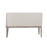 Falun Natural Short Bench image of the back of the bench on a white background