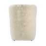 Bear Dawn Faux Fur Chair image of the back of the chair on a white background