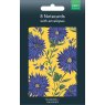 Blue Flowers Pack Of 8 Blank Notecards in packaging