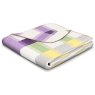 Biederlack Shimmer Check Throw folded