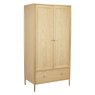 Ercol Winslow 2 Door Wardrobe angled image of the wardrobe on a white background